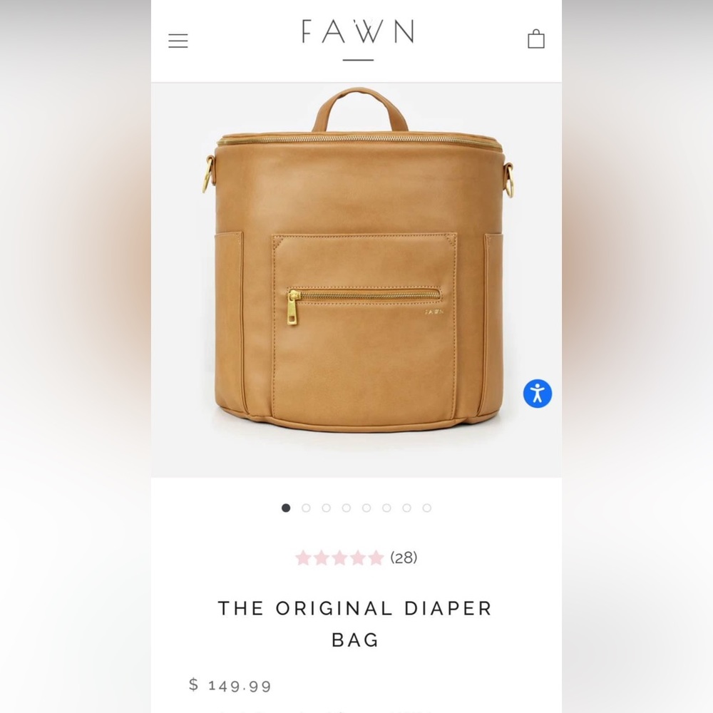 Fawn design diaper bag